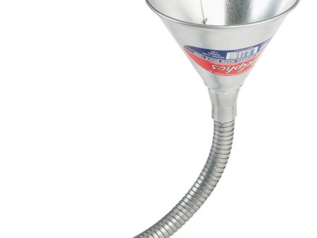 Delphos 1 Qt. Galvanized Steel Transmission Funnel with Flexible Spout Online Sale