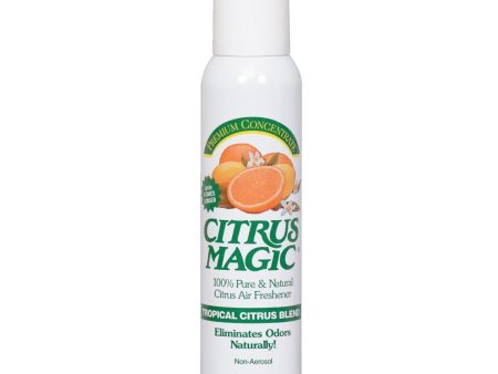 Citrus Magic 3.5 Oz. Tropical Citrus Non-Aerosol Spray Air Freshener Hot on Sale