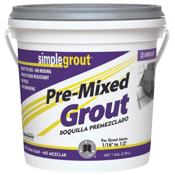 Custom Building Products Simplegrout Gallon Earth Pre-Mixed Tile Grout Hot on Sale