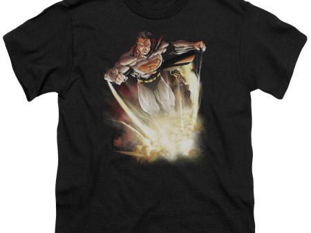 SUPERMAN : EXPLOSIVE S\S YOUTH Cotton 18\1 BLACK SM on Sale