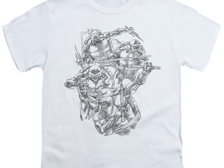 TEENAGE MUTANT NINJA TURTLES : SHINOBIS S\S YOUTH Cotton 18\1 White MD Fashion