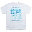 SPONGEBOB SQUAREPANTS : BIKINI BOTTOM WELCOME S\S YOUTH Cotton 18\1 White SM For Sale