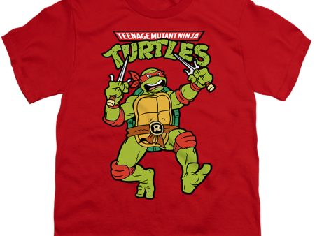 TEENAGE MUTANT NINJA TURTLES : RETRO RAPH S\S YOUTH Cotton 18\1 Red XS For Cheap