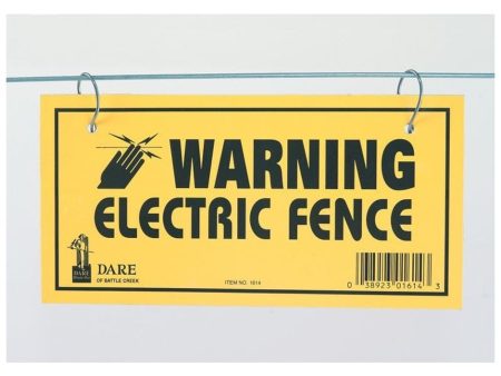 ELECTRIC FENCE WARNING SIGN on Sale